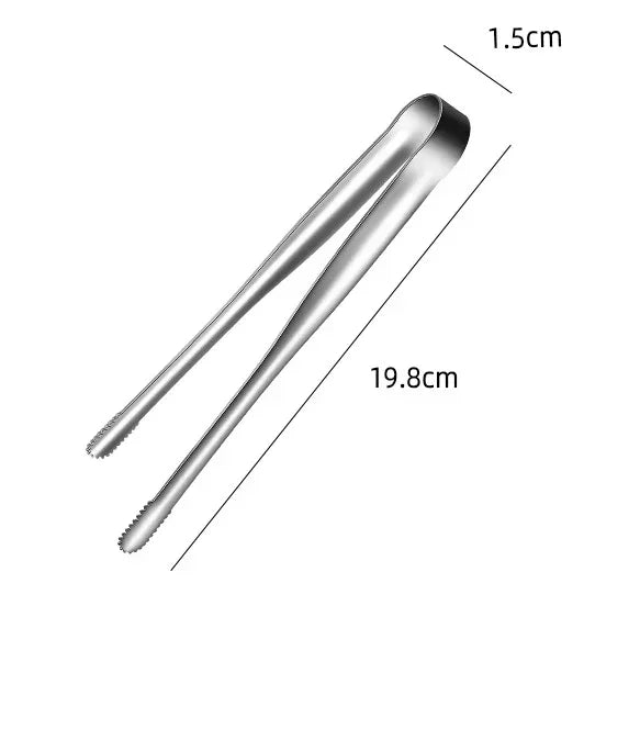 Non-Slip Stainless Steel Kitchen Food Tongs in Various Sizes