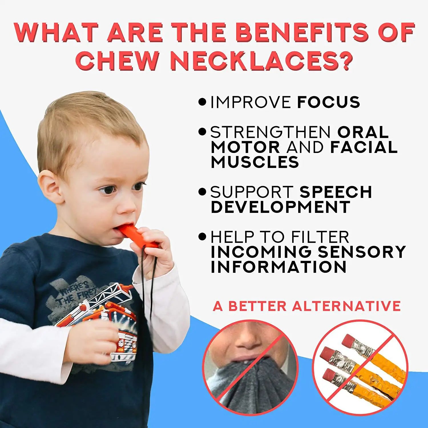 Sensory Chewable Pencil Attachment