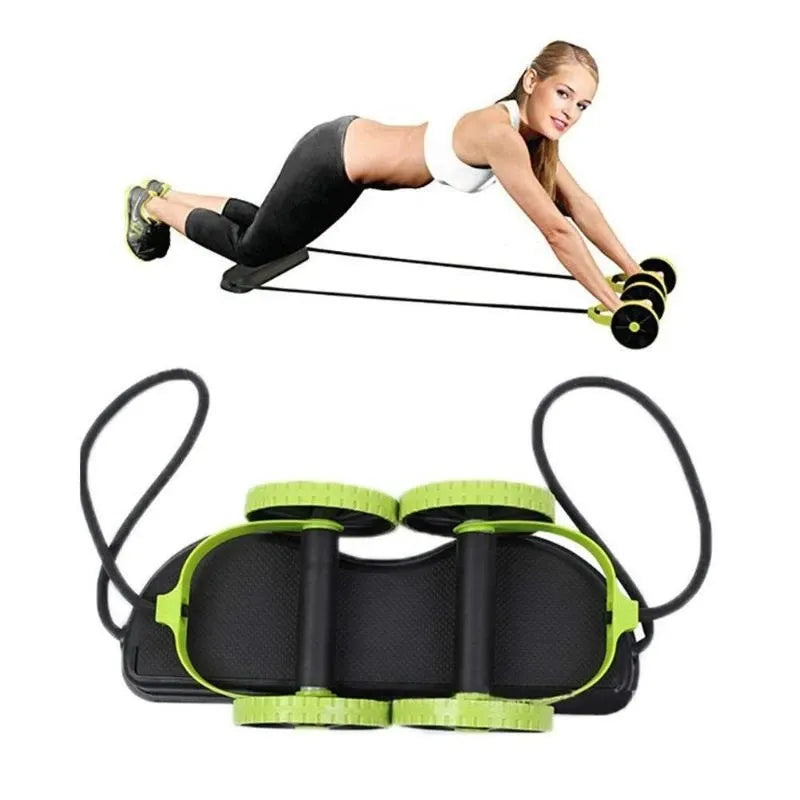 Multifunctional Abdominal Wheel Exercise Set with Resistance Band and Knee Mat