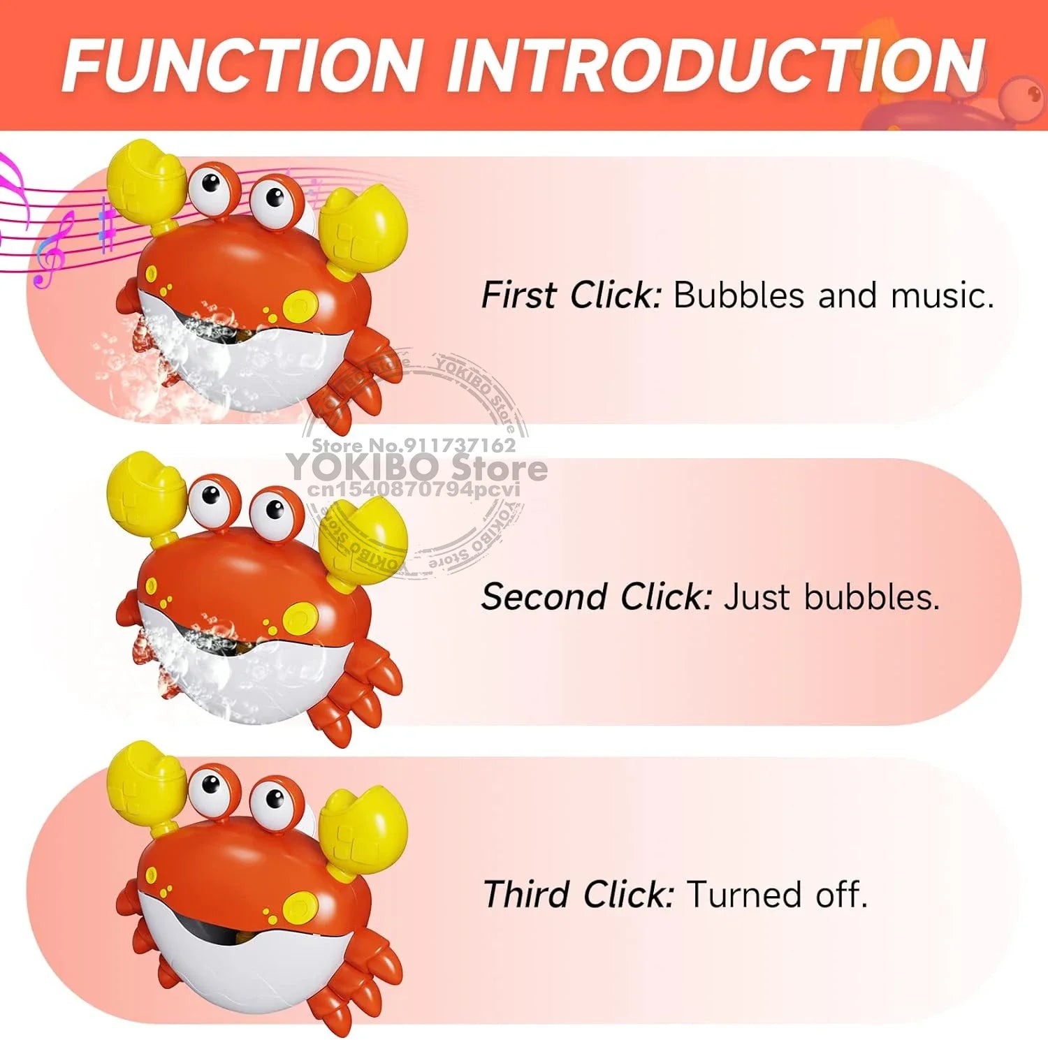 Bubble Machine Bath Toy for Kids