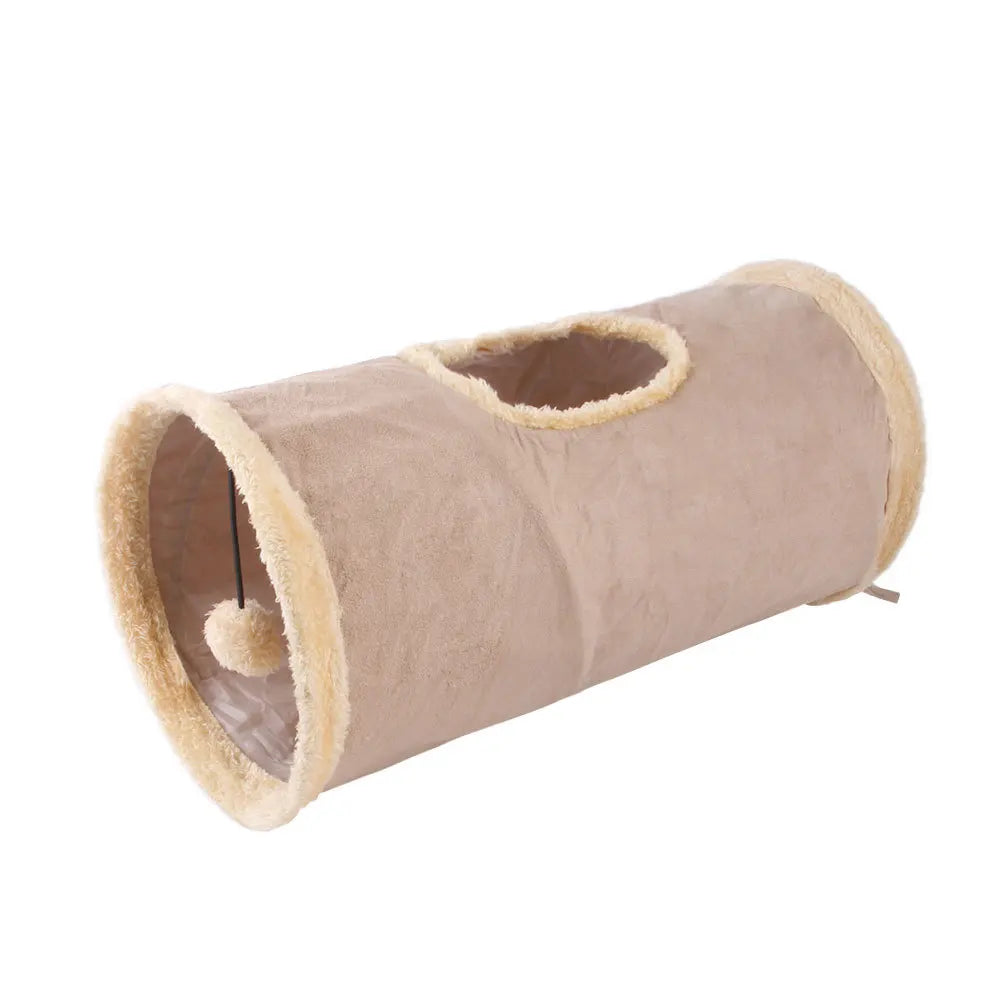 Kitty Tunnel Tube Pet Toy with Peek Hole