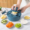 Multifunctional Mandolin Bowl - Vegetable Chopper, Manual Shredder, Slicer, Drainer, Julienne Sli...