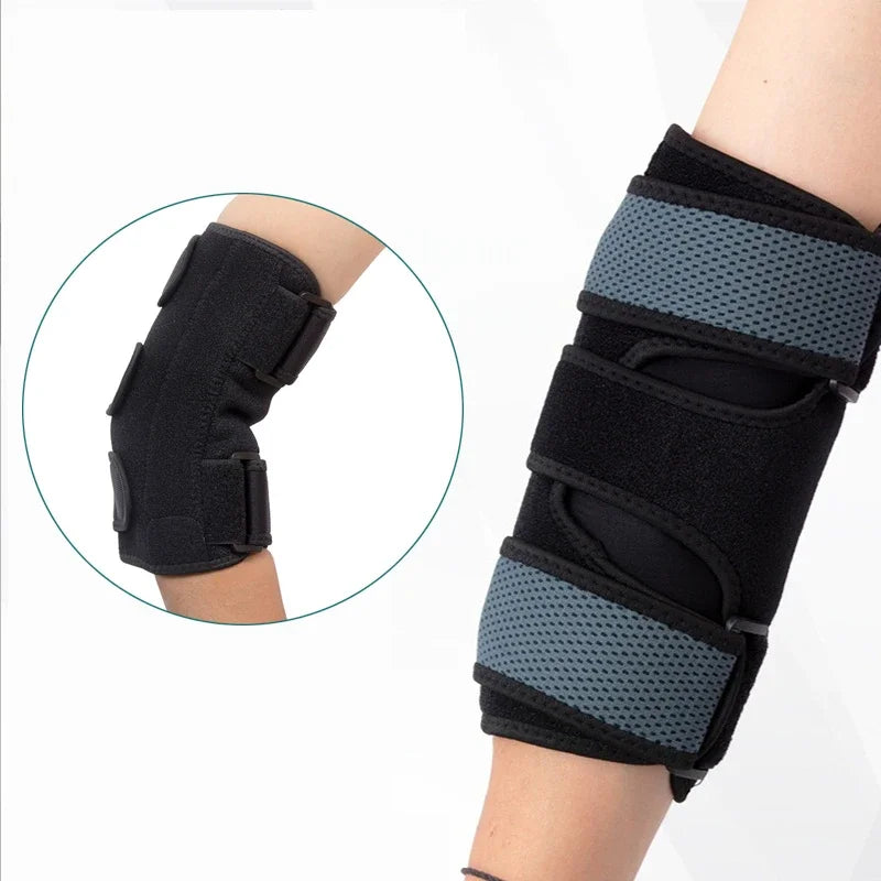 Night Elbow Brace with Metal Splints for Pain Relief