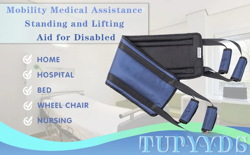 Non-Slip Patient Transfer Lift Sling for Elderly and Bedridden