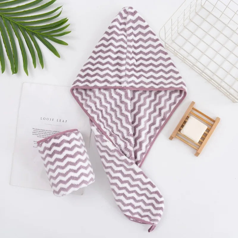 Pineapple Coral Fleece Hair Drying Turban - Quick Absorbent, 25x65cm