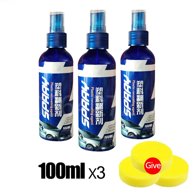 Car Plastic Restorer for Glossy Auto Detailing and Coating Renewal
