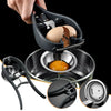 Stainless Steel Egg Opener Scissors - Kitchen Eggshell Cracker - Egg Yolk Separator