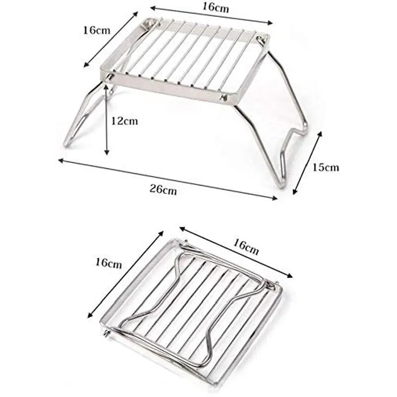 Portable Stainless Steel Camping Rack