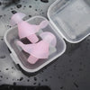 Waterproof Swimming Earplugs with Silicone Spiral Design and Storage Box