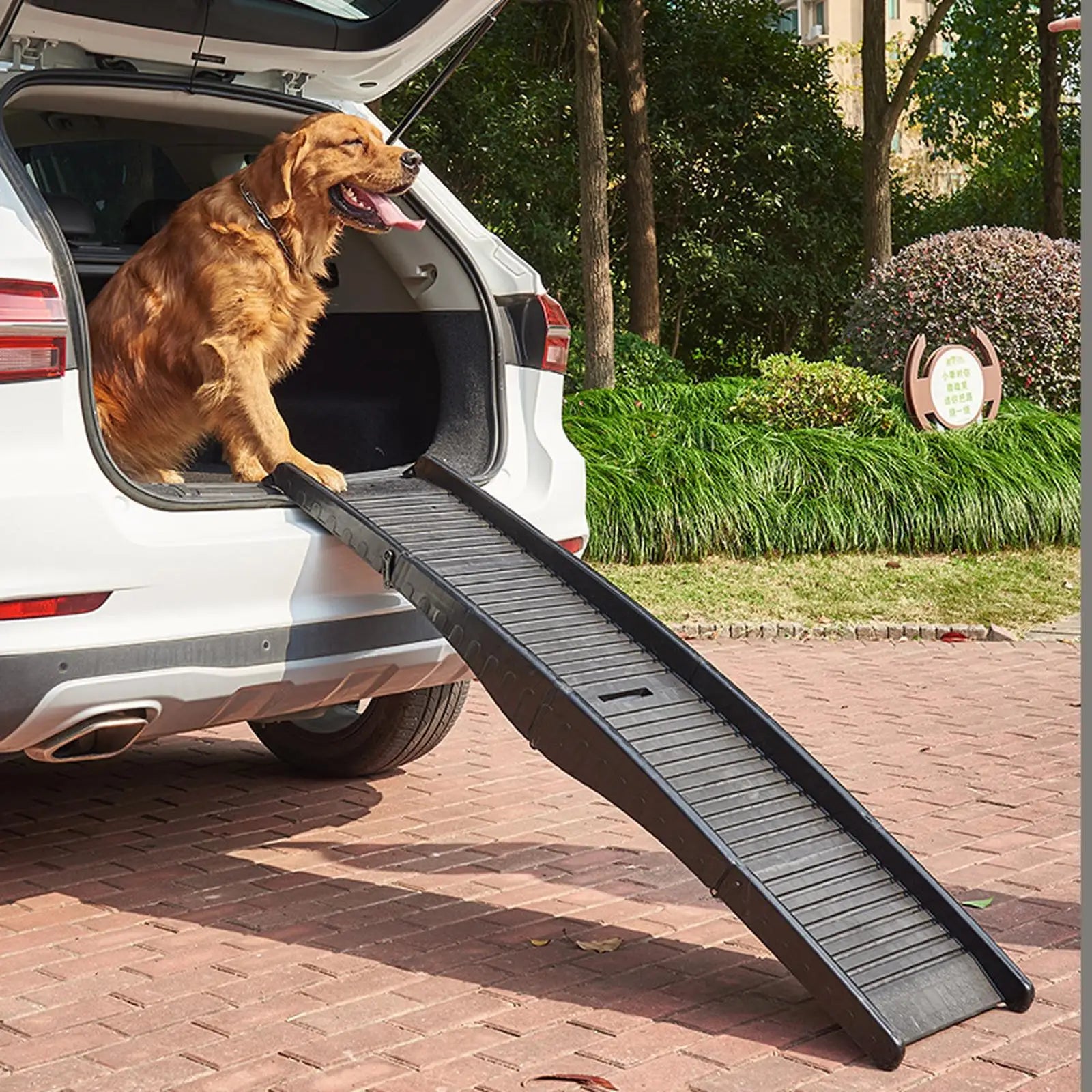 Folding Dog Ramp - Non-Slip Pet Ladder for Indoor and Outdoor Use