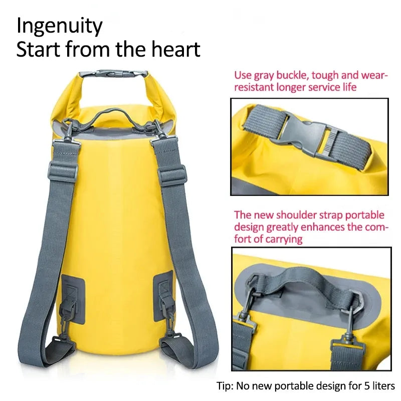 PVC Waterproof Dry Bag for Outdoor Activities (Various Sizes)