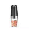 Electric Gravity Salt and Pepper Grinder Set with Blue Light and Stand