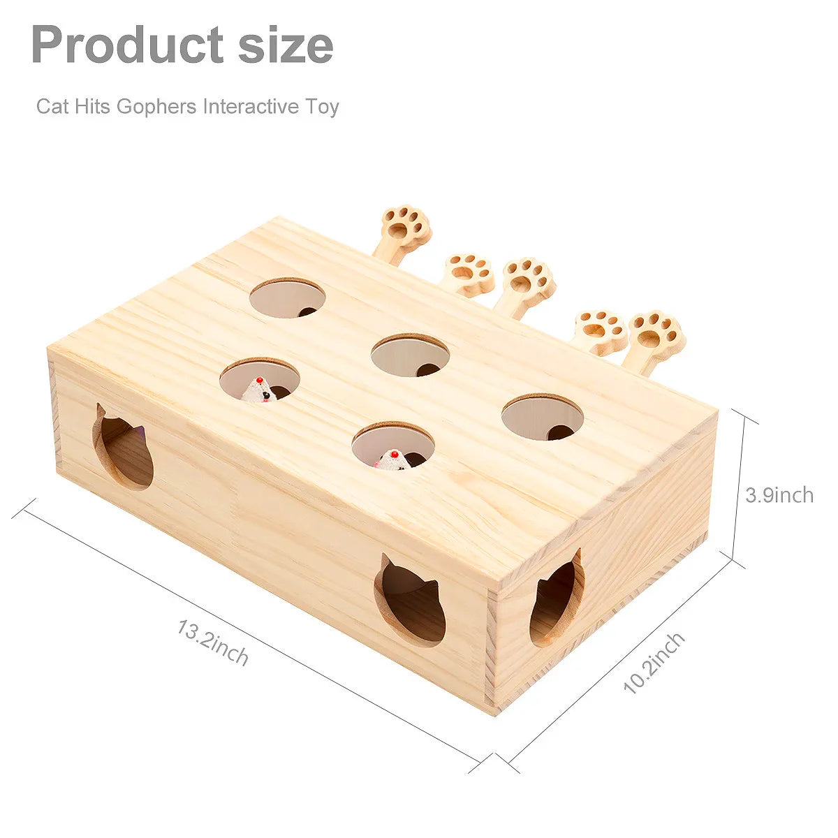 Interactive Whack-a-Mole Cat Toy: MewooFun WG320