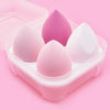 4pcs Versatile Makeup Sponge Powder Puffs: Beauty Essentials