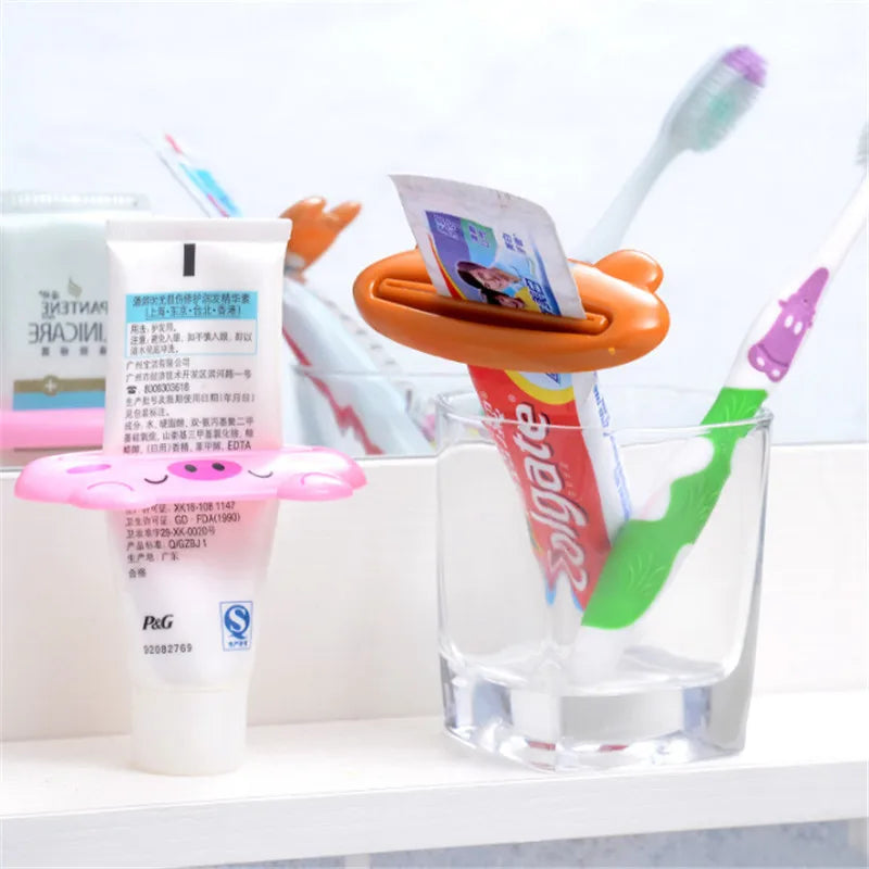 Cartoon Toothpaste Squeezer - Multi-Function Kitchen and Bathroom Accessory