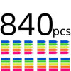 840Pcs Writable Sticky Index Tabs - Colorful Page Markers for School and Office Supplies