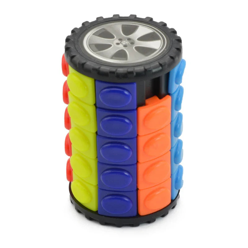 3D Cylinder Magic Cube Anti-Stress Fidget Toy for Anxiety