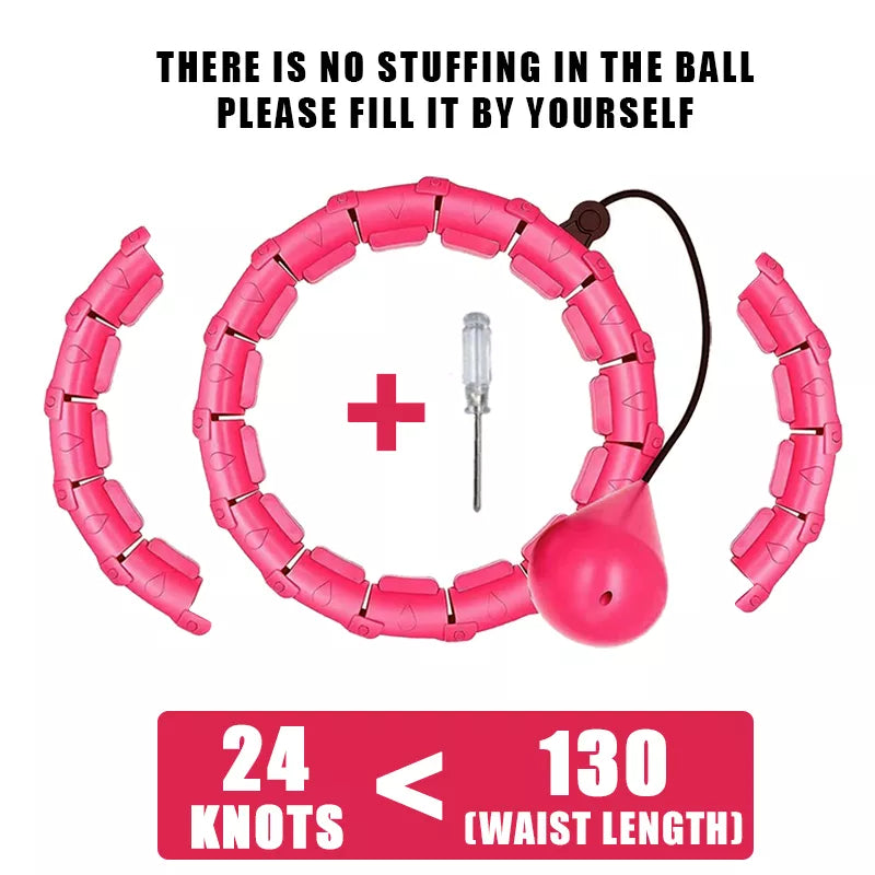 Adjustable Weighted Slimming Hoop for Abdominal Exercise at Home