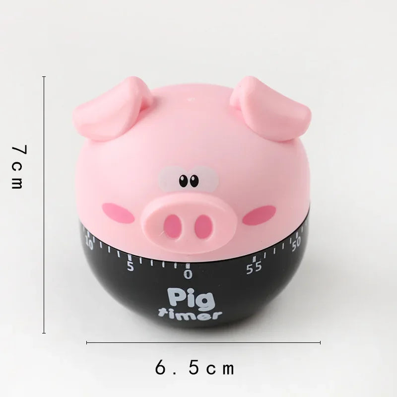 Cartoon Animal Vegetable Shaped Kitchen Timer for Cooking and Baking