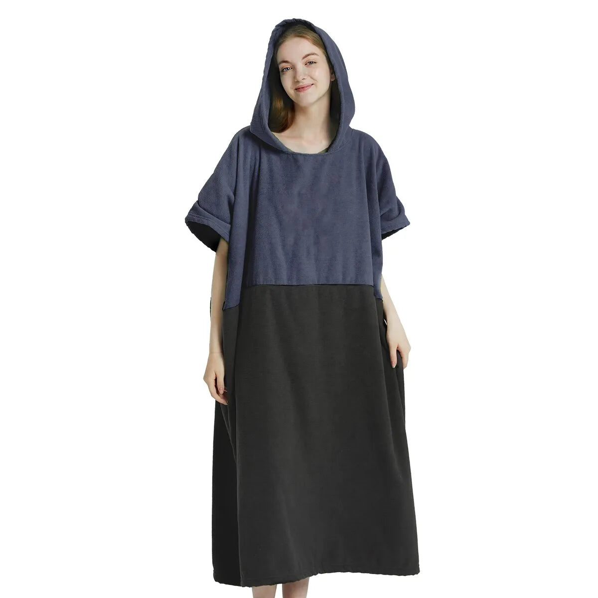 Quick-Dry Microfiber Surf Poncho Towel for Adults