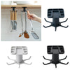 Kitchen and Bathroom Wall Hook Organizer - Multi-Purpose Storage - 1PCS-Grey