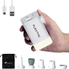 Ultralight Rechargeable Air Pump with Lantern - White