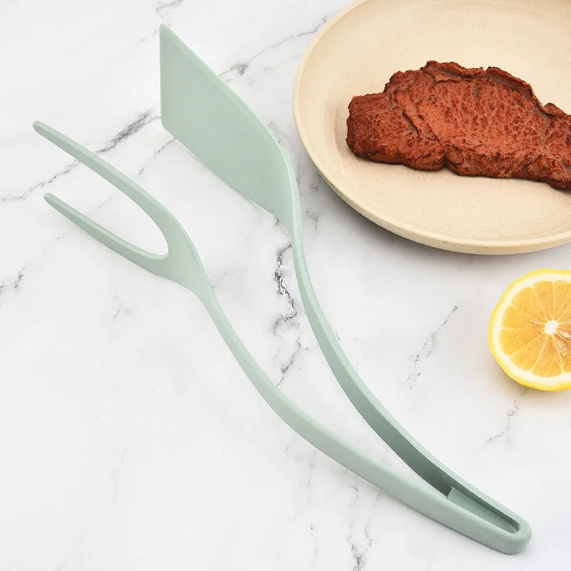 2-In-1 Grip Flip Tongs for Cooking Eggs and More