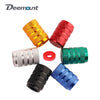Aluminum Alloy Schrader Valve Dust Cover for Vehicles and Bikes - Schrader Black  4 Pcs