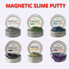 DIY Magnetic Slime Kit - Educational Modeling Clay and Fluffy Slime Supplies - Black