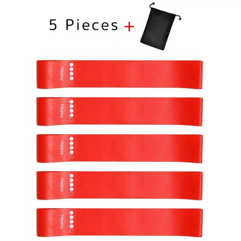 5-Piece Yoga Resistance Rubber Bands Set