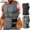 Men's Neoprene Sweat Vest with Double Zipper Waist Trainer