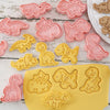 8-Piece Cookie Cutters Set - 3D Animal Dinosaur Shapes for Biscuit Pastry and Cookies - Dinosaur B