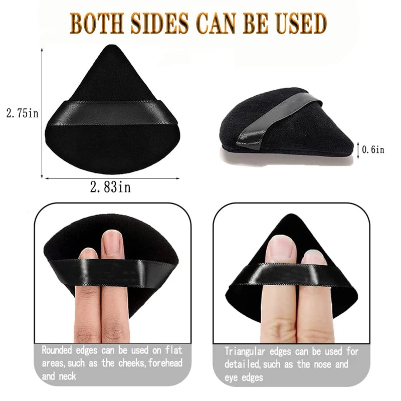 6-Piece Velvet Makeup Sponges for Face and Eyes
