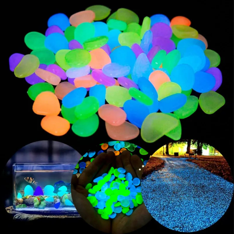 Glow in the Dark Garden Pebbles - Decorate Your Garden and Aquarium