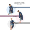 Quick-Dry Microfiber Surf Poncho Towel for Adults
