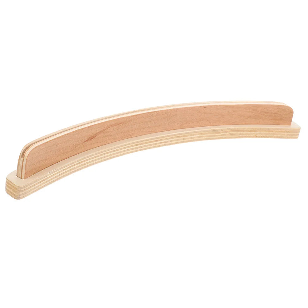 Wooden Board Game Card Holder - Non-Slip Display Shelf with Mat