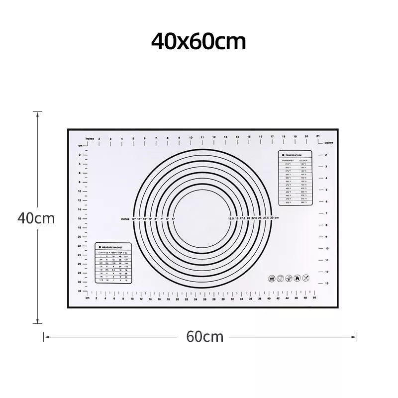 Non-Stick Silicone Baking Mat for Pizza Dough and Pastry Making
