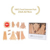 DIY Wooden Train Track & Building Blocks Expansion Set - Educational Toy for Kids