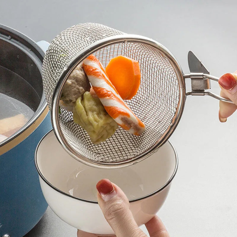 Stainless Steel French Fries Filter Spoon & Skimmer