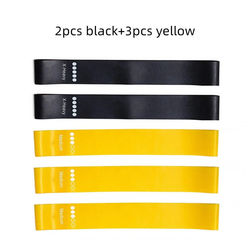 5-Piece Yoga Resistance Rubber Bands Set