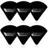 6-Piece Velvet Makeup Sponges for Face and Eyes - Black and White