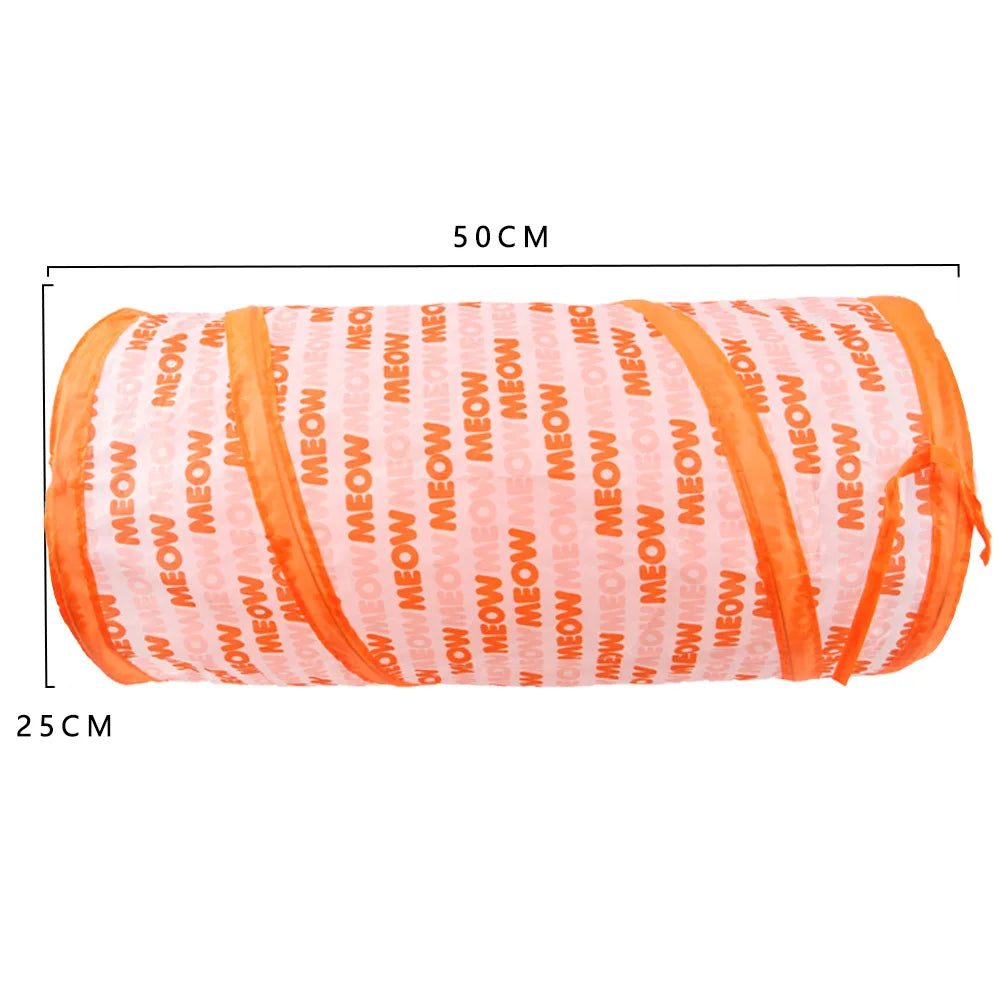 Kitty Tunnel Tube Pet Toy with Peek Hole