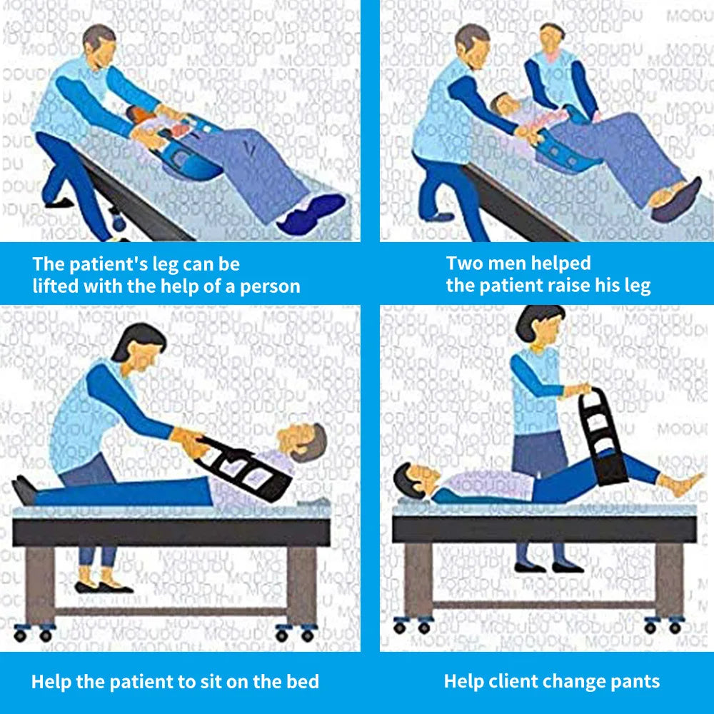 Patient Transfer Sling - Elderly Safety Lifting Aid with Assist Handle