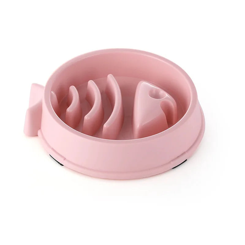 Anti-Choking Slow Food Bowl for Pets - Multiple Colors and Shapes