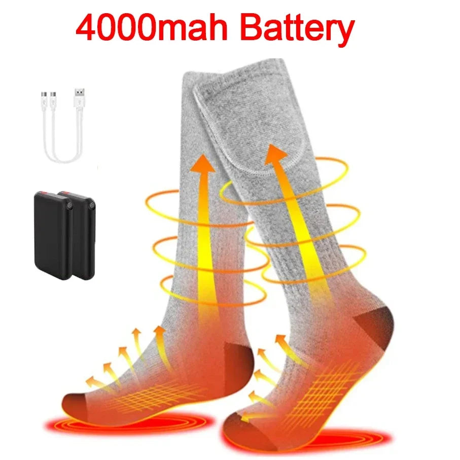 Rechargeable Heated Socks for Winter Sports