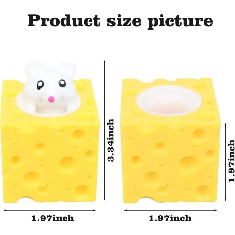 Squeeze Cheese Stress Relief Toy for Adults and Kids