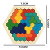 Colorful 3D Wooden Tangram Puzzle for Kids