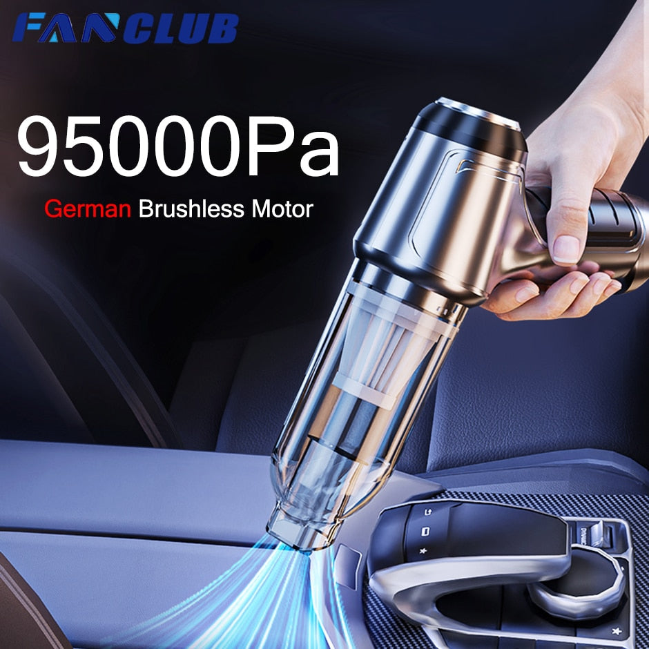 Wireless Car Vacuum Cleaner - Handheld Mini Portable - 13000Pa Set 1