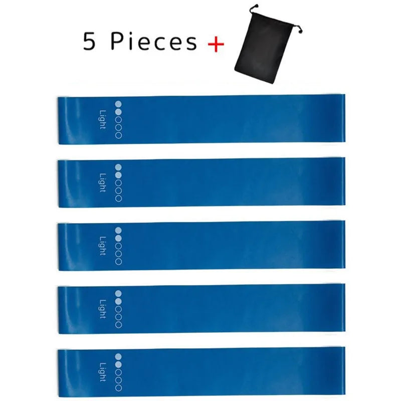 5-Piece Yoga Resistance Rubber Bands Set