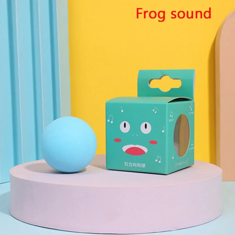 Self-Rolling Smart Cat Toy for Interactive Training
